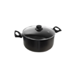 Olla 20 Cm Antiadherente Con Tapa De Vidrio North